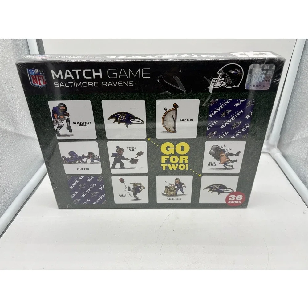 NFL Baltimore Ravens Match Game YouTheFan Memory Matching Card Game New Sealed